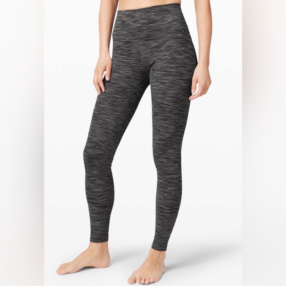 Lululemon Align Pant 28" Leggings - ‘Wee Are From Space’ in Dark Carbon Ice Grey